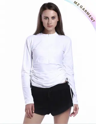 Ladies Rashie with Custom Design, 20% Spandex, 80% Nylon